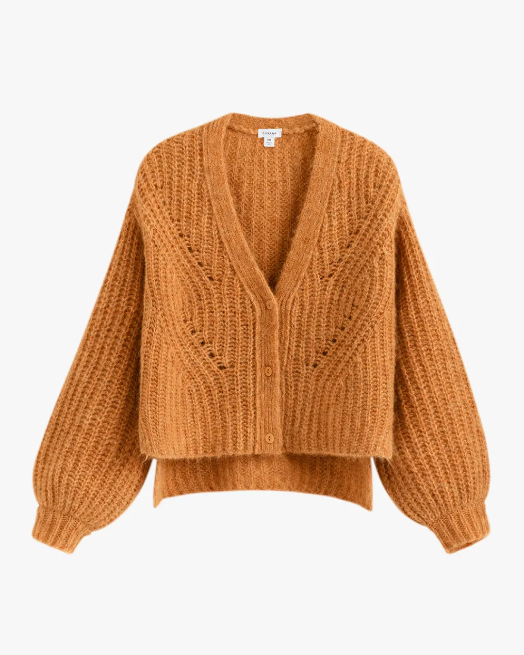 Flash Sale Cuyana Alpaca Wool Cropped Cardigan Turmeric