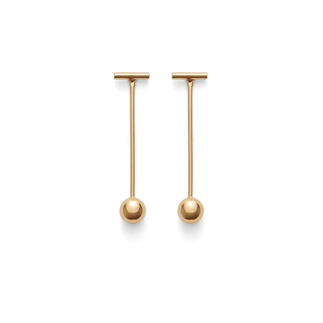 Shop Cuyana Bar Ear Jacket Earrings Gold