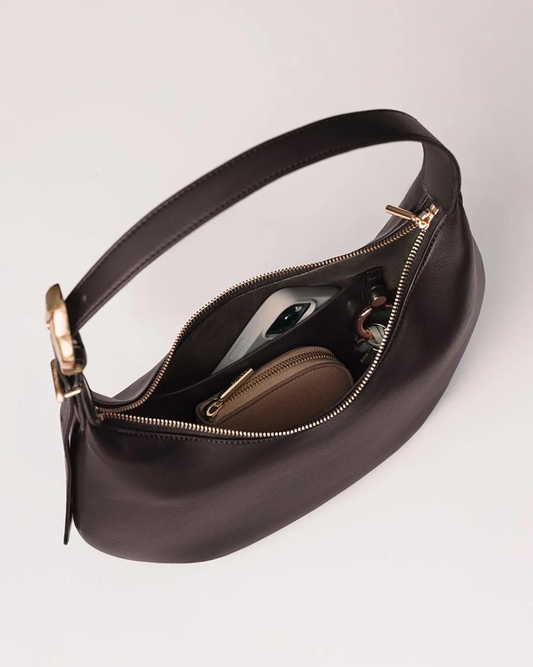 Outlet Cuyana Celestia Shoulder Bag Mocha