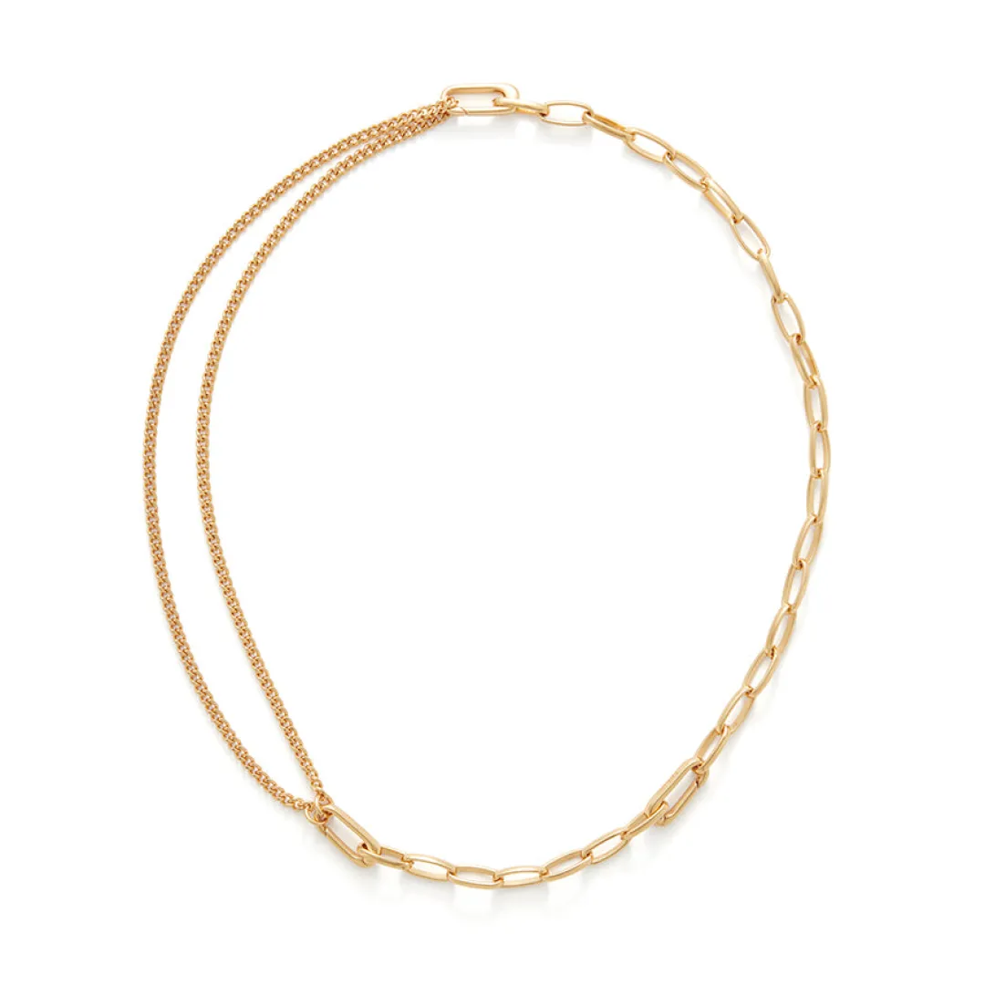 Hot Cuyana Double Chain Necklace Gold