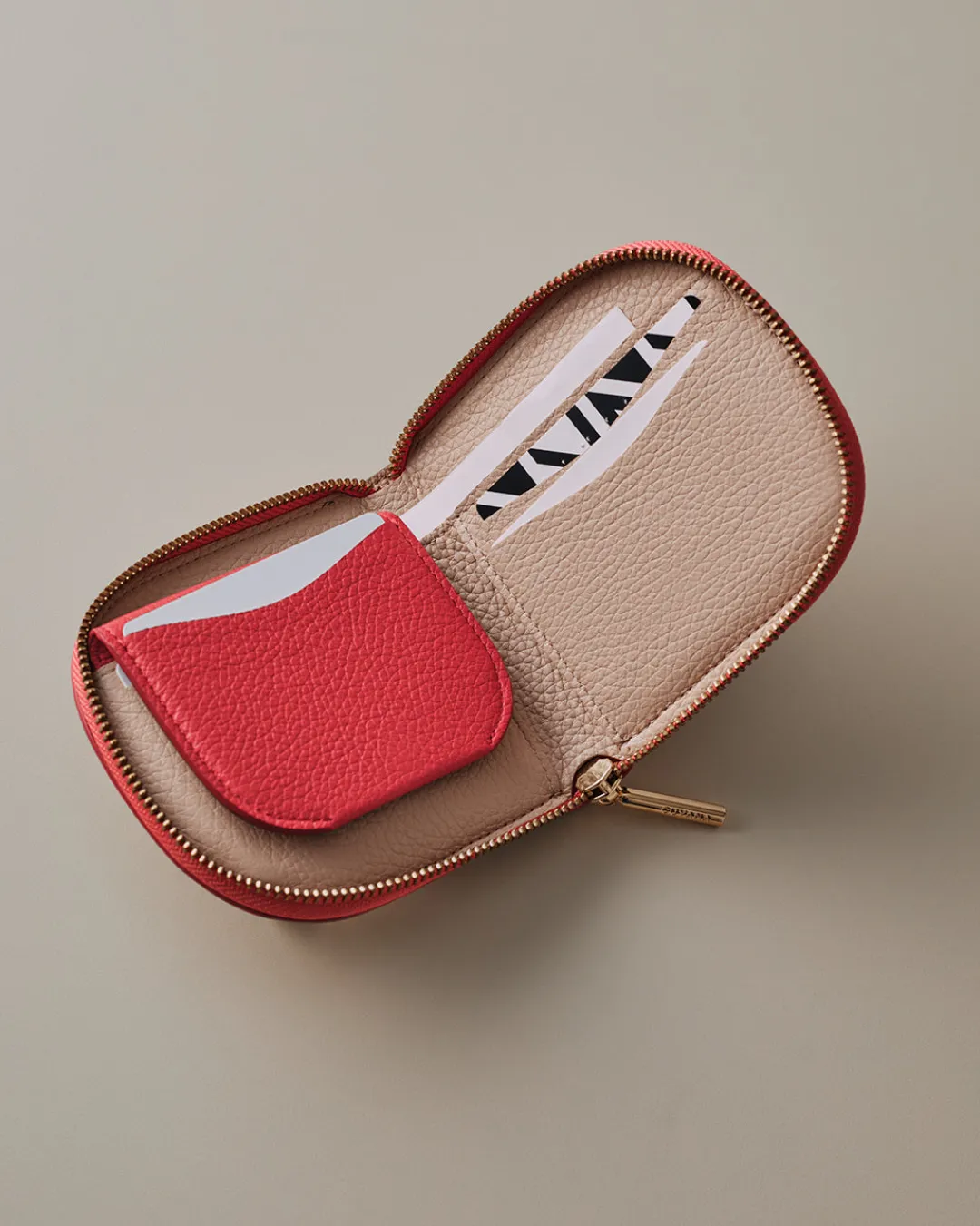 Online Cuyana Duo Small Zip Wallet Lipstick