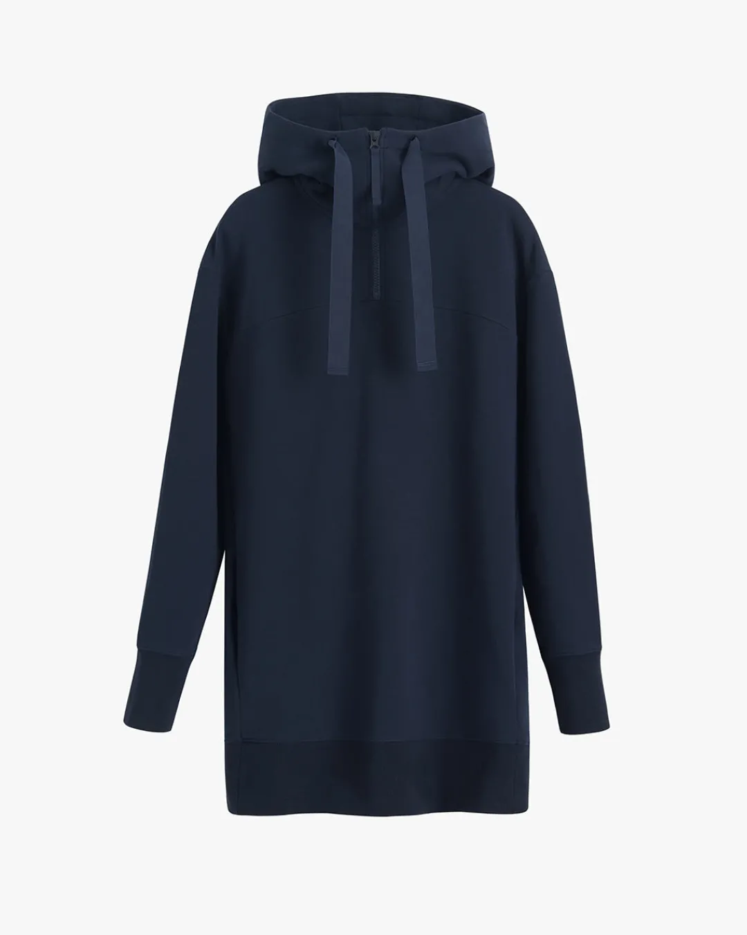 Fashion Cuyana Fleece Long Hoodie Navy