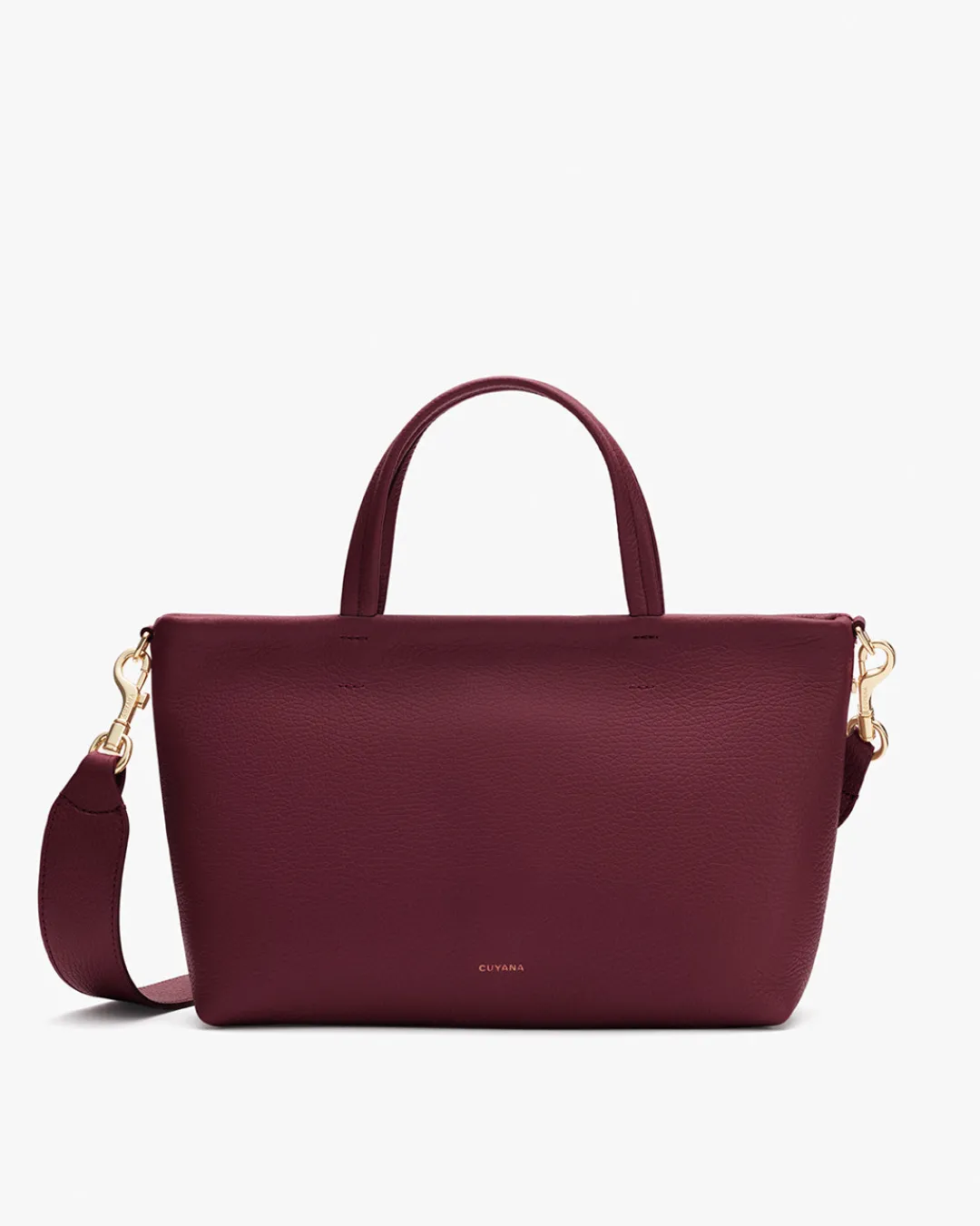 New Cuyana Mini Easy Zipper Tote Cherry