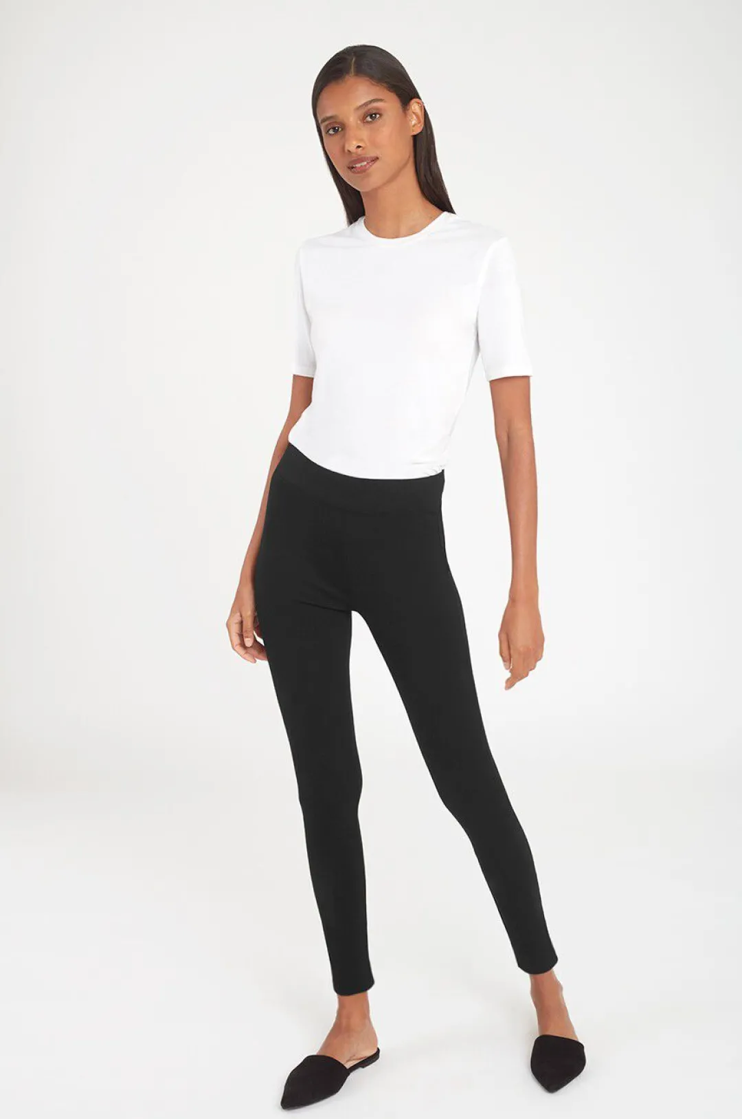 Shop Cuyana Ponte Legging Pant Black