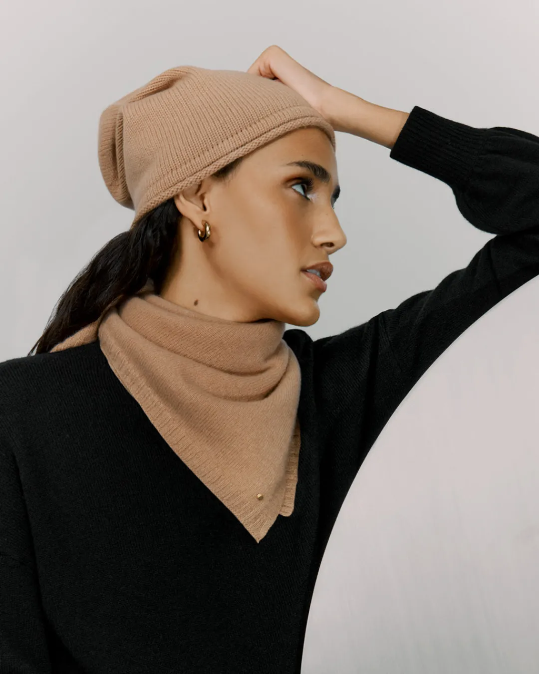 Cheap Cuyana Single-Origin Cashmere Beanie Camel