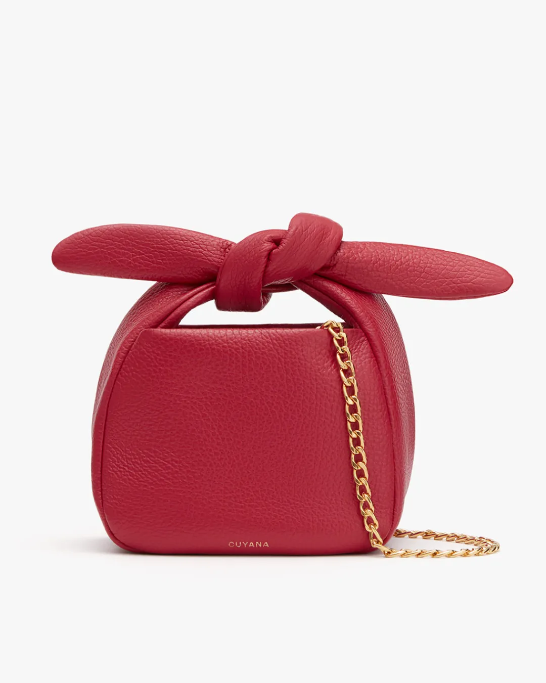 Cheap Cuyana Tiny Bow Bag Raspberry