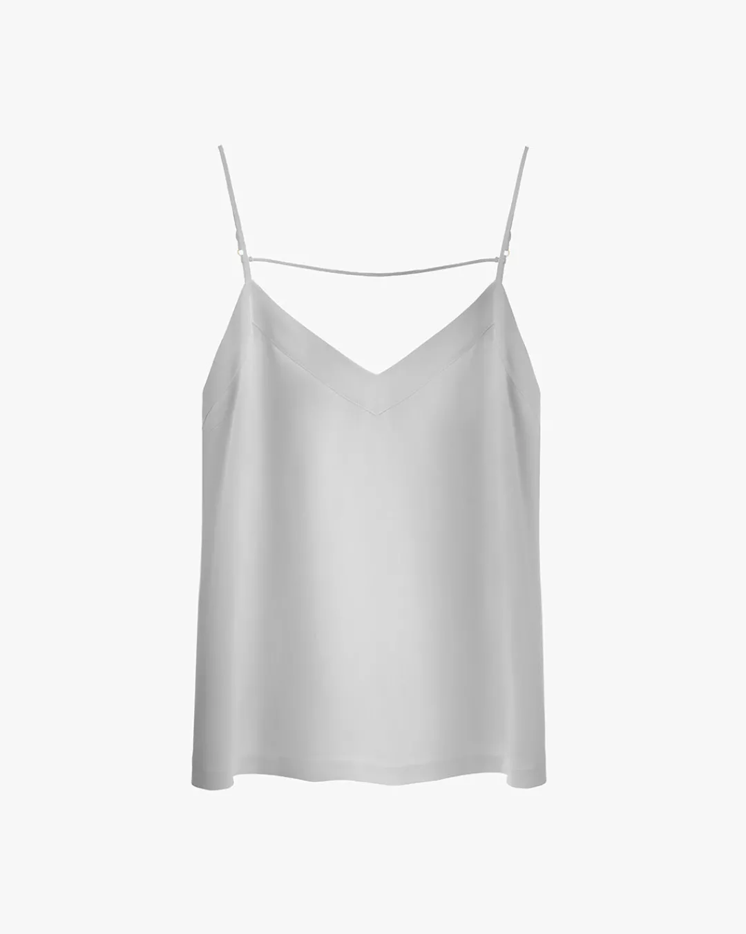 Outlet Cuyana Washable Charmeuse Cami Silver