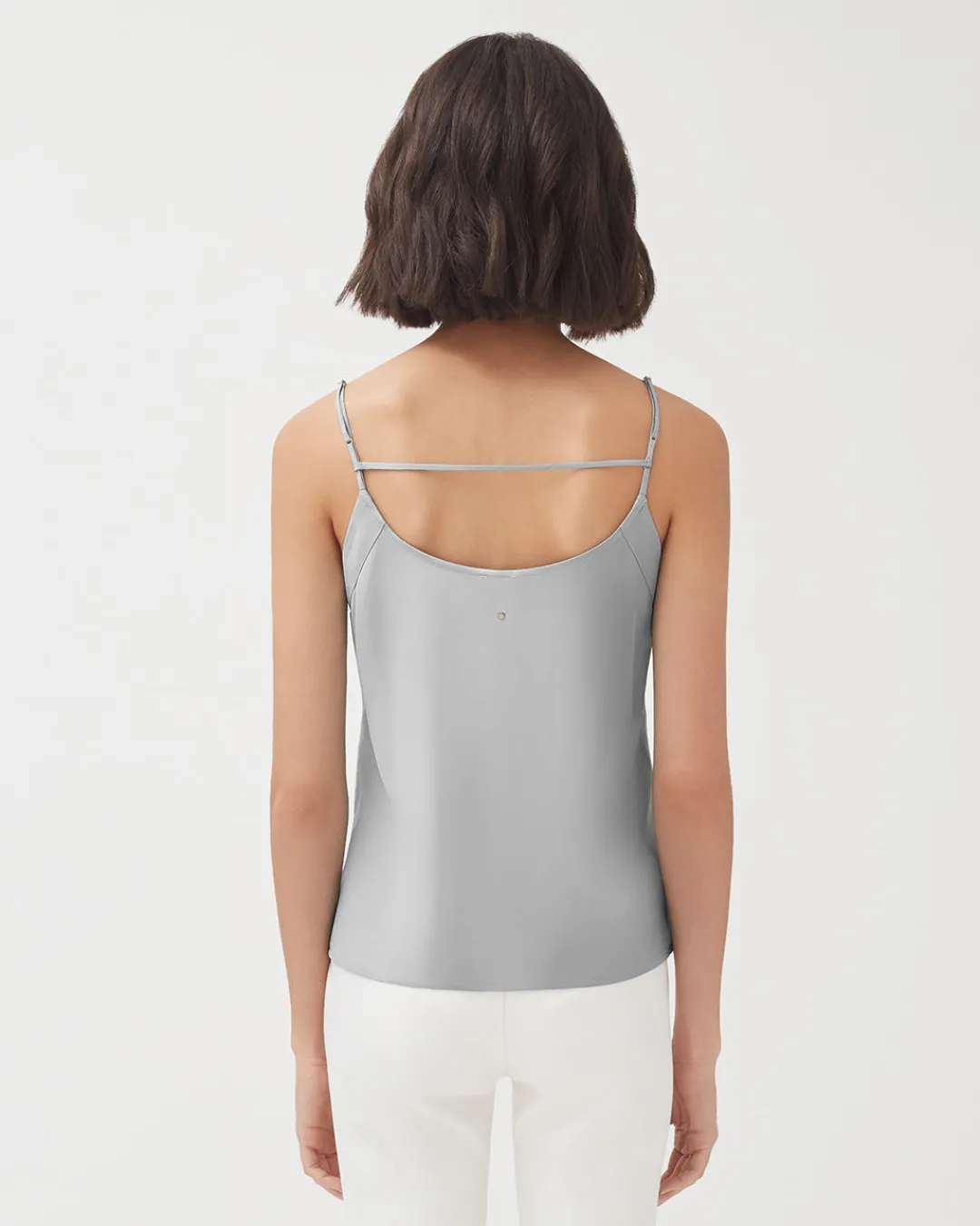 Outlet Cuyana Washable Charmeuse Cami Silver