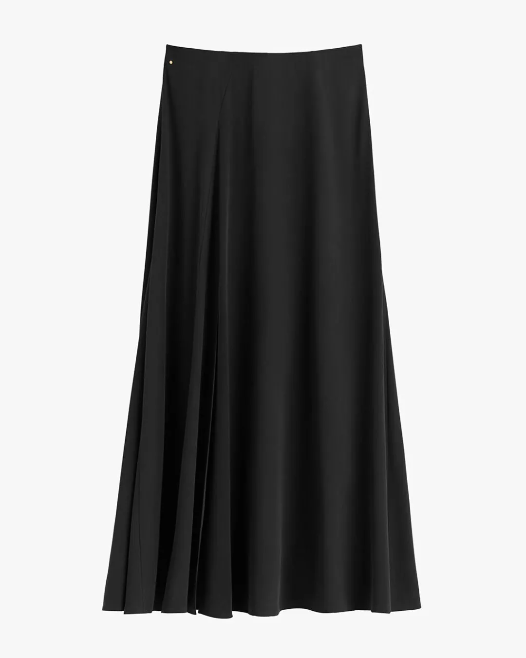 New Cuyana Washable Silk Maxi Skirt Black